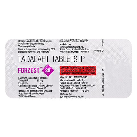 Buy Forzest 20 mg online