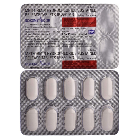 Buy Glycomet 850 mg 15tabs online